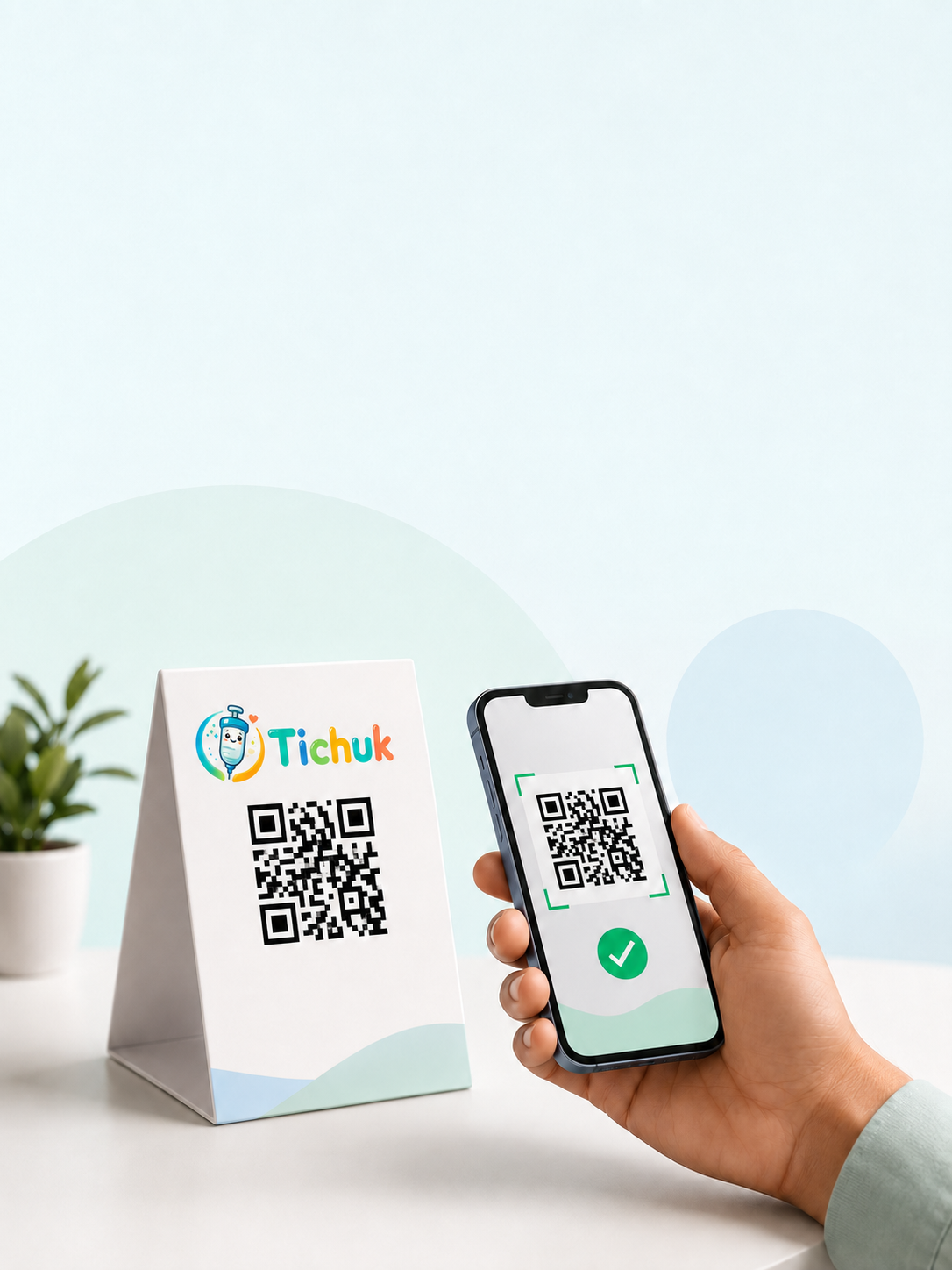 Scan the QR code at your clinic